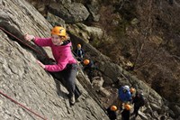 Climbing at Lion Rock