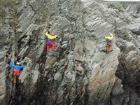 Roped traverse