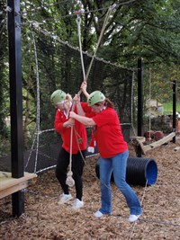 Low ropes course