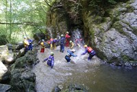 Group gorge walking